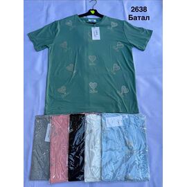 Фотография Футболка женская 2638 mix р.50-58 "WELL" недорого оптом от прямого поставщика