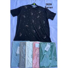 Фотография Футболка женская 2639 mix р.50-58 "WELL" недорого оптом от прямого поставщика