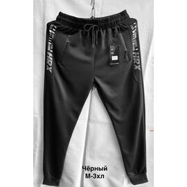 Фотография Штаны спортивные мужские 2818 black р.M-3XL "WELL" недорого оптом от прямого поставщика