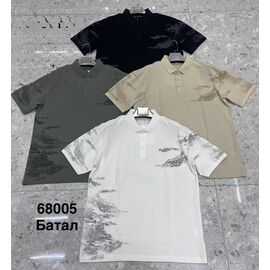 Фотография Футболка мужская 68005 khaki р.4XL-7XL "WELL" недорого оптом от прямого поставщика
