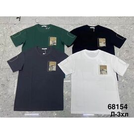 Фотография Футболка мужская 68154 d.grey р.L-3XL "WELL" недорого оптом от прямого поставщика