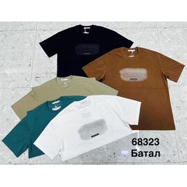 Фотография Футболка мужская 68323 white р.4XL-7XL "WELL" недорого оптом от прямого поставщика