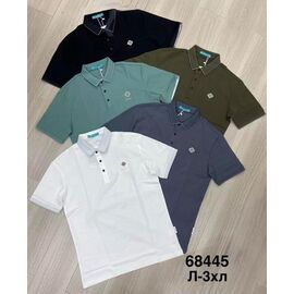 Фотография Футболка мужская 68445 khaki р.L-3XL "WELL" недорого оптом от прямого поставщика