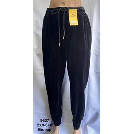 Фотография Штаны спортивные женские 9627 black р.2XL-6XL "WELL" недорого оптом от прямого поставщика