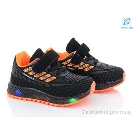 Фотография Кроссовки детские модные Весна/осень SP231-3 LED (8 пар р.20-25) "Ok Shoes" недорого оптом от прямого поставщика