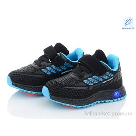 Фотография Кроссовки детские модные Весна/осень SP231-5 LED (8 пар р.20-25) "Ok Shoes" недорого оптом от прямого поставщика