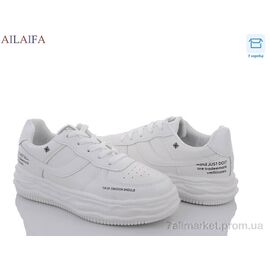 Кросівки жіночі модні Весна/осінь 8817 white (8 пар р.36-41) "Ailaifa" недорого оптом від прямого постачальника