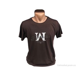 Фотография Футболка мужская Лето C002 коричневий (4 шт. р.сетка M-2XL) "TurkishBrend" недорого оптом от прямого поставщика