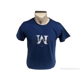 Фотография Футболка мужская Лето C002 синій (4 шт. р.сетка M-2XL) "TurkishBrend" недорого оптом от прямого поставщика