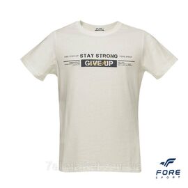 Футболка чоловіча молодіжна з написом р-ри M-3XL "REMAIN" недорого гуртом від прямого постачальника