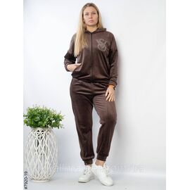 Фотография Женский спортивный костюм велюр полубатал 48,50,52 (6цв) "NOWEMBER" недорого от прямого поставщика