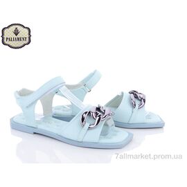Фотография Босоножки детские летние Лето 7787-6 blue (8 пар р.32-37) "PALIAMENT" недорого оптом от прямого поставщика