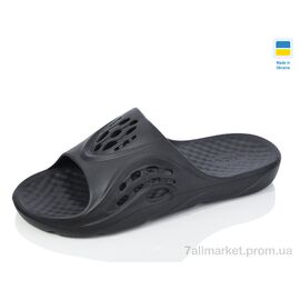 Шльопанці чоловічі пляжні Літо N73 черний (6 пар р.41-45) "Lot Shoes" недорого оптом від прямого постачальника