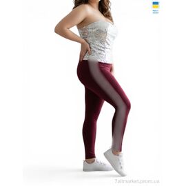 Фотография Лосинсы женские Весна/осень 50253 бордовий (4 шт. р.сетка XL-4XL) "Sport style" недорого оптом от прямого поставщика