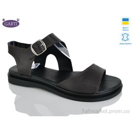 Босоніжки жіночі літні Літо 138 коричнева шкіра (6 пар р.36-40) "Garti" недорого оптом від прямого постачальника