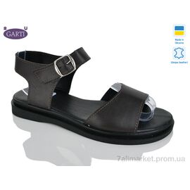 Босоніжки жіночі літні Літо 140 коричнева шкіра (6 пар р.36-40) "Garti" недорого оптом від прямого постачальника