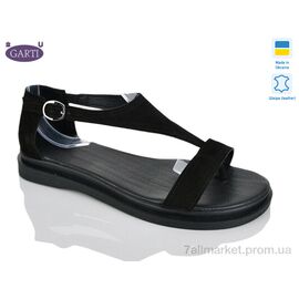 Босоніжки жіночі літні Літо 922 чорний замш (6 пар р.36-40) "Garti" недорого оптом від прямого постачальника