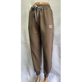 Фотография Штаны спортивные женские MH606 beige р.46-54 "WELL" недорого оптом от прямого поставщика