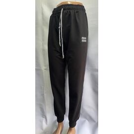 Фотография Штаны спортивные женские MH607 black р.46-54 "WELL" недорого оптом от прямого поставщика