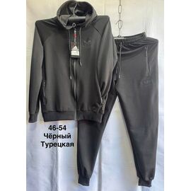 Фотография Костюм спортивный мужской MH628 black р.46-54 "WELL" недорого оптом от прямого поставщика