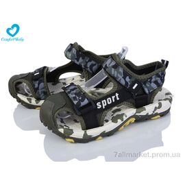 Фотография Сандалии детские летние Лето 508А хакі (8 пар р.30-37) "Comfort-baby" недорого оптом от прямого поставщика