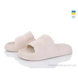 Фотография Шлепки женские облегченные Лето ПЖ48 молочний (8 пар р.37-41) "Vladimir" недорого оптом от прямого поставщика
