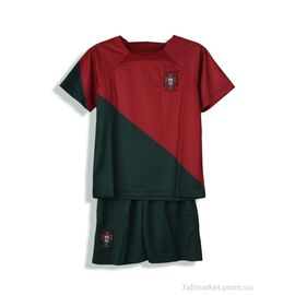 Фотография Спортивный костюм детский Лето 566 Portugal червоно-зелений (6 шт. р.сетка 24-L) "Presto" недорого оптом от прямого поставщика