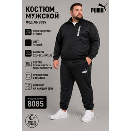 Фотография Спортивный мужской костюм на молнии ПУМА   р-ры 2XL-6XL  "REMAIN"  недорого от прямого поставщика