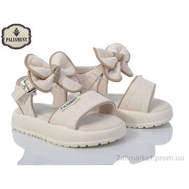 Фотография Босоножки детские летние Лето D512-11 beige (8 пар р.22-27) "PALIAMENT" недорого оптом от прямого поставщика