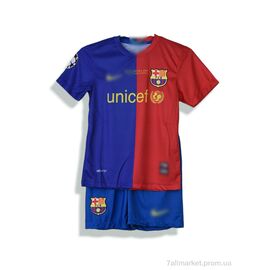 Фотография Спортивный костюм детский Лето 575 Messi синьо-червоний (10 шт. р.сетка 104-176) "Presto" недорого оптом от прямого поставщика