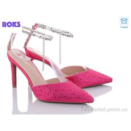 Фотография Босоножки женские летние Лето LC03 fushia (12 пар р.36-40) "Roks" недорого оптом от прямого поставщика