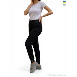 Спортивні штани жіночі Весна/осінь 10030 чорний (4 шт. р.сітка2XL-5XL) "Margo" недорого оптом від прямого постачальника