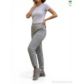 Спортивні штани жіночі Весна/осінь 10030 сірий (4 шт. р.сітка2XL-5XL) "Margo" недорого оптом від прямого постачальника