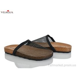 Фотография Шлепки женские облегченные Лето N13 black (8 пар р.36-40) "Veagia-ADA" недорого оптом от прямого поставщика