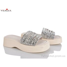 Фотография Шлепки женские облегченные Лето N17 beige (8 пар р.36-40) "Veagia-ADA" недорого оптом от прямого поставщика
