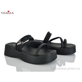 Фотография Шлепки женские облегченные Лето N6 black (8 пар р.36-40) "Veagia-ADA" недорого оптом от прямого поставщика