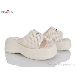 Фотография Шлепки женские облегченные Лето N5 beige (8 пар р.36-40) "Veagia-ADA" недорого оптом от прямого поставщика