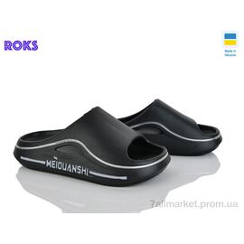 Фотография Шлепки женские облегченные Лето 507-010 чорний (8 пар р.37-40) "Roks" недорого оптом от прямого поставщика