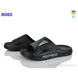 Фотография Шлепки мужские пляжные Лето 508-010 чорний (8 пар р.41-44) "Roks" недорого оптом от прямого поставщика