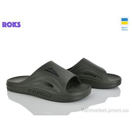 Фотография Шлепки мужские пляжные Лето 508-017 зелений (8 пар р.41-44) "Roks" недорого оптом от прямого поставщика