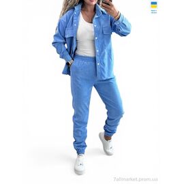 Фотография Женский костюм Весна/осень 127 блакитний (3 шт. р.сетка 42-52) "Alisa Brand" недорого оптом от прямого поставщика