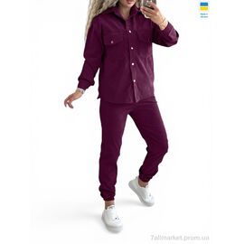 Фотография Женский костюм Весна/осень 127 марсала (3 шт. р.сетка 42-52) "Alisa Brand" недорого оптом от прямого поставщика