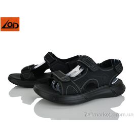 Сандалії чоловічі літні Літо A053 black (8 пар р.40-45) "LQD" недорого оптом від прямого постачальника