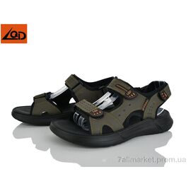 Сандалії чоловічі літні Літо A052 green (8 пар р.40-45) "LQD" недорого оптом від прямого постачальника