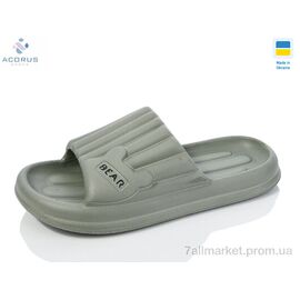 Фотография Шлепки женские облегченные Лето T111 зелений (6 пар р.36-41) "Acorus" недорого оптом от прямого поставщика