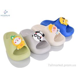 Фотография Шлепки детские летние Лето A6 mix (12 пар р.24-33) "Acorus" недорого оптом от прямого поставщика