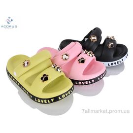 Фотография Шлепки женские облегченные Лето 24-114 mix (12 пар р.36-41) "Acorus" недорого оптом от прямого поставщика