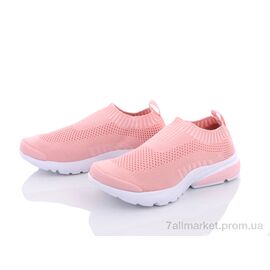 Фотография Кроссовки женские модные Лето 24-125 pink-white (8 пар р.36-41) "Violeta" недорого оптом от прямого поставщика