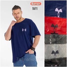 Футболка чоловіча молодіжна/батал р-ри 5XL-8XL (мікс кв) "STELLA" недорого гуртом від прямого постачальника