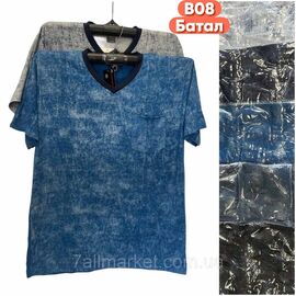 Футболка чоловіча молодіжна батал р-ри 5XL-8XL (мікс кв) "STELLA" недорого гуртом від прямого постачальника